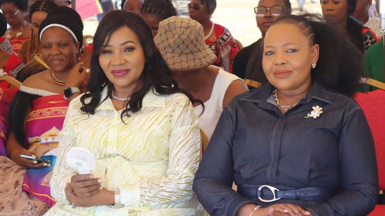 The Minister for Foreign Affairs and International Cooperation, Pholile Shakantu (R) with Senate President Lindiwe Dlamini. (Pic: Courtesy)